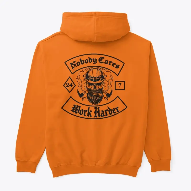 Nobody Cares Work Harder Hi-Vis Hoodie 